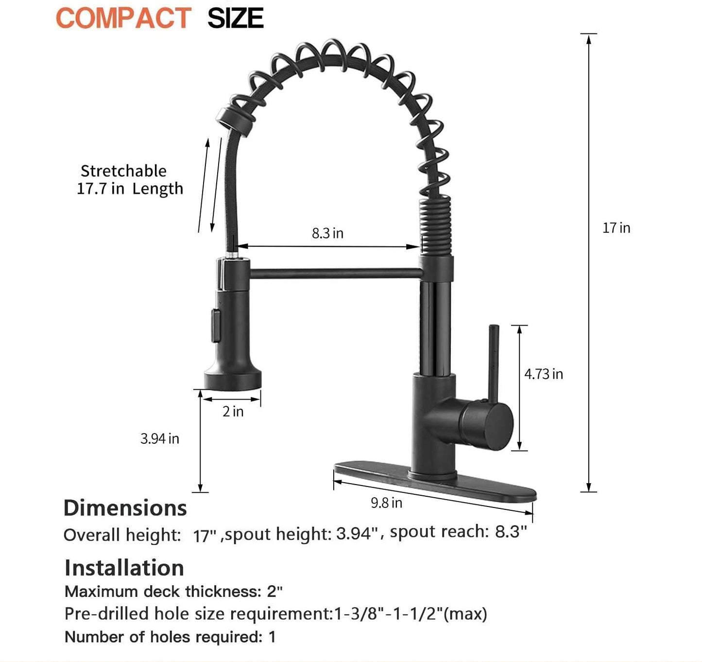 Pullout Kitchen Sink Faucet: CUPC and UPC Certified Excellence