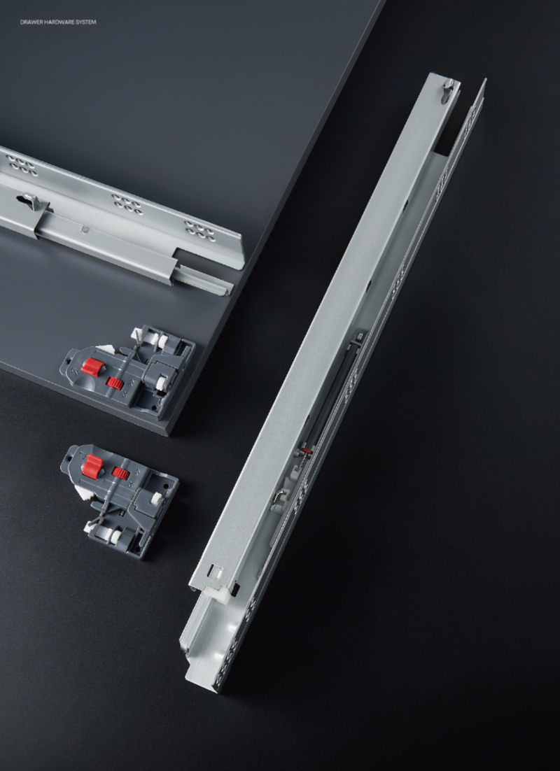 Soft-Closing Undermount Slides: Premium 3D Adjustment & Rear Brackets - Suitable for Face Frame & Frameless Cabinets