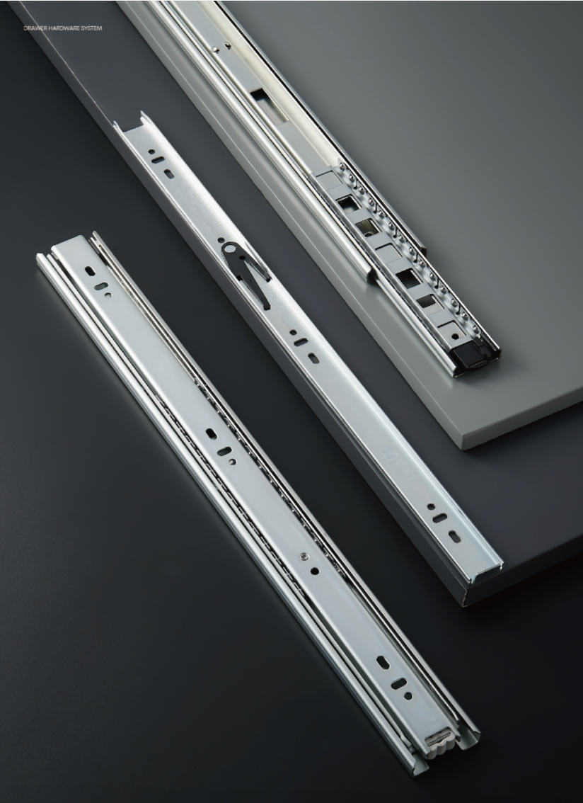 Soft-Closing Ball Bearing Drawer Slides - 100 lbs Capacity