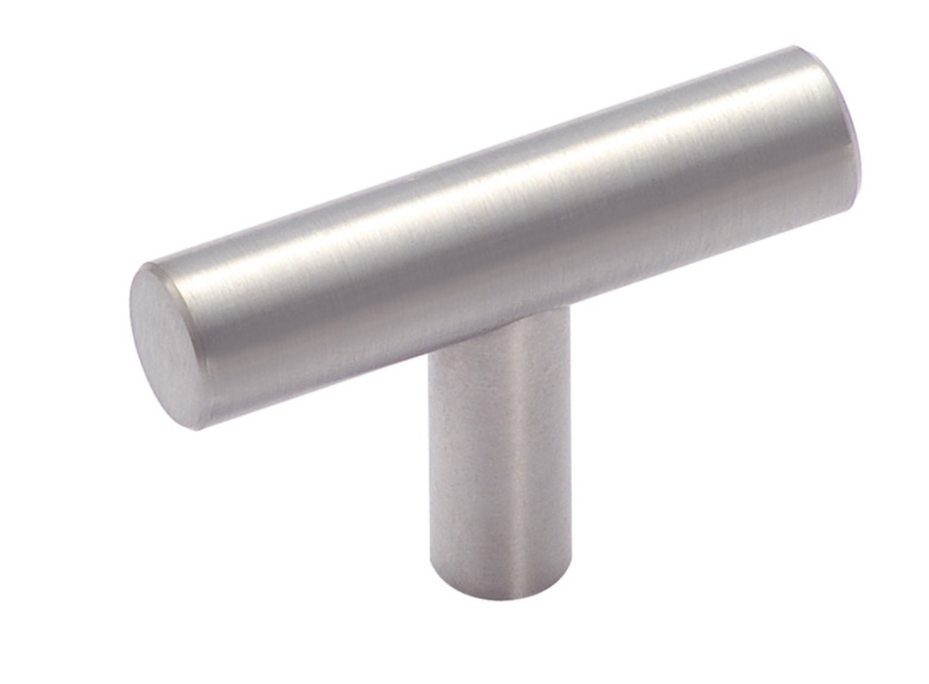 SOLID Stainless Steel Cabinet Knob T Bar Pulls - Superior to Regular Steel Pulls - Single Hole 1-15/16" Length